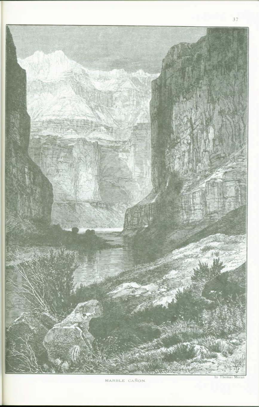 THE CA&Ntilde;ONS OF THE COLORADO-- the 1869 discovery voyage down the Colorado River. vist0059g